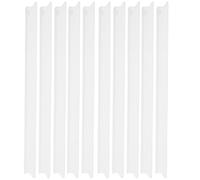 SILENRADAWN 10 Pièces Recharges en Silicone pour Raclette à Vitre, Lames de Rechange Solide, Adaptées aux Fenêtres, Accessoires de Nettoyage Efficaces