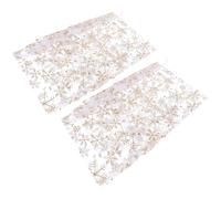 SILENRADAWN 100 Pcs Pochette de Rangement Portable Imprimé Flocons de Neige de Noël en Tissu Léger Cordon, pour Mariage et Shopping