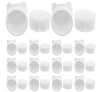 SILENRADAWN 15 Ensembles Kit de Culture Hydroponique, Pot pour Plante Aquatique, Gobelets de Pépinière D'orchidées, Plastique et Éponge, Blanc, pour Légumes et Plantes, Jardin