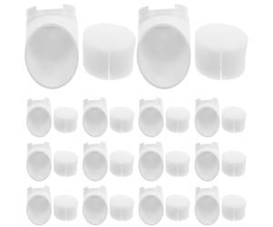 SILENRADAWN 15 Ensembles Kit de Culture Hydroponique, Pot pour Plante Aquatique, Gobelets de Pépinière D'orchidées, Plastique et Éponge, Blanc, pour Légumes et Plantes, Jardin