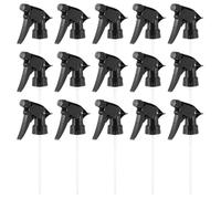 SILENRADAWN 15 Pièces Bouchons Remplaçables pour Flacon Pulvérisateur Noir en PP, Buse de Pulvérisation Standard 28/400, pour Jardinage et Voiture