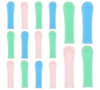 SILENRADAWN 15 pièces Manchons Silicone Doux pour Écope Oreille Compatible et Accessoires Remplacement pour Nettoyage Cérumen Confortable et Adultes et Garçon Fille