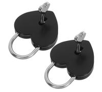SILENRADAWN 2 Mini Cadenas en Métal de Cœur avec Clé, Lot de 2, pour Journaux Intimes et Lettres, Usage Solide et Protection Vie Privée, pour Anniversaires