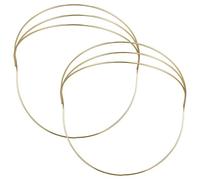 SILENRADAWN 2 Pièces Base de Couronne Soi-même en Électrodéposition Kc Or, Cadre Tiare DIY à 4 Couches pour Coiffure Traditionnelle Hanfu, Accessoire Bandeau Cheveux pour Fêtes et Concours