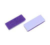 SILENRADAWN 2 pièces Pierre Double Face pour Pédicure Éliminateur de Peau Morte Soin des Lot de Couleur Violette Portable