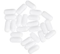 SILENRADAWN 25 pièces Barres Agitation Magnétiques Ptfe Blanches Accessoires de Laboratoire Résistants Aux Produits Chimiques pour Mélange et Agitation Chimie Pouce