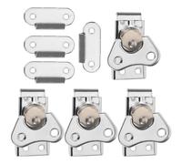 SILENRADAWN 4 pièces Lot de Loquets en Acier Inoxydable pour Flight Case Fermeture Sécurisée à Ressort Installation Surface Accessoires Robustes pour Valises et Coffres