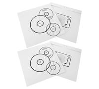 SILENRADAWN 4 Pièces Pochette de Rangement en Papier pour Disques Vinyles 12 Pouces Protection de Surface Rayures pour Collections Personnelles
