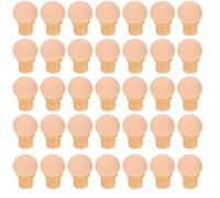 SILENRADAWN 50 embouts de rechange pour stylos éponges de nail art - Têtes de stylos éponges rondes à dégradé de gel pour estomper - Recharges pour manucure et nail art ombré