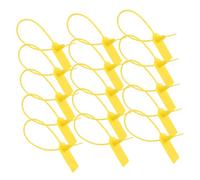 SILENRADAWN 50 pièces Étiquettes Plastique Inviolables Étanches avec Attaches pour Câbles Gestion Sécurisée Logistique et Sécurité Incendie Marqueurs Suspendus Écrits Polyvalents