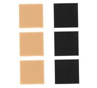 SILENRADAWN 6 pièces Patins Antidérapants pour Talons Hauts Protecteurs de Semelle Résistants à Usure Coussinets Silencieux pour Chaussures Patchs de Remplacement pour Talon Noir