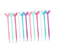 SILENRADAWN 60 pièces Lot de Outils Levage Cils Forme Y Plastique Sûr pour Extensions et Rehaussement Kit Professionnel Pratique pour Usage Salon et Domicile Couleur Couleur Aléatoire