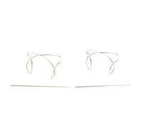 SILENRADAWN Accessoires Coiffure Femme 2pcs Bâtonnets à Cheveux en Alliage Doré et Argenté Chignon Vintage Design Irrégulier pour Mariages et Danses