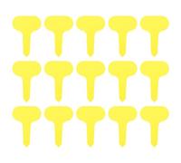 SILENRADAWN Balises de Jardin Modernes 100pcs pour Décoration et Identification des Plantes Étiquettes de Plantes en Plastique Jaune pour Jardin et Pépinière