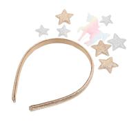 SILENRADAWN Bandeau Licorne pour Filles Étoile à 5 Branches en Plastique, Accessoire de Fête Chic et Polyvalent pour Événements Spéciaux et Live Streaming