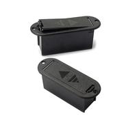 SILENRADAWN Boîtier Porte-piles 9v Support Batterie Compact et Solide en Plastique Noir pour Guitare à Actif et Basse Adapté à Usage Professionnel