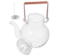 SILENRADAWN Bouilloire en Verre Résistante la Chaleur 800ml pour Maison, Facile à Nettoyer, Compatible avec Différents Types de Cuisinières, Design Simple et Élégant