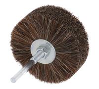 SILENRADAWN Brosse à Roue en Crin de Cheval pour Perceuse, Accessoire Abrasif Rotatif, Roue de Polissage pour Ponçage et Cirage, Brosse Industrielle pour Touret Polir, Outil de Finition