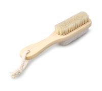 SILENRADAWN Brosse Exfoliante Pieds et Stimuler la Circulation Sanguine avec Poils de Sanglier en Bois et Pierre, pour Nettoyer les Ongles