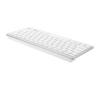 SILENRADAWN Clavier sans Fil Hébreu Blanc Ultra-Fin, Clavier Complet Silencieux en Abs pour Ordinateur, pour Travailler Un Environnement Calme Bureau
