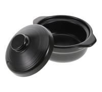 SILENRADAWN Cocotte en Céramique 1,26l Couvercle, Marmite Multifonctionnelle pour Mijotés, Cuisson Saine, Compatible Cuisinière, Ustensile Cuisine Pratique pour Maison et Restaurant