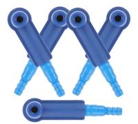 SILENRADAWN Connecteur de Purge D'huile de Frein 5pcs en Abs Bleu pour Automobile Installation Facile et Finition Soignée, Outil D'échange Rapide d'air pour Voiture