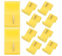 SILENRADAWN Connecteurs de Fil à Épissure Rapide Étanches Plastique Jaune, 10 Pièces, Installation Rapide pour Câbles de Haut-Parleur Automobile pour Applications Automobiles
