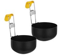 SILENRADAWN Cuiseurs à Œufs Pochés pour Cuisson Vapeur Rapide Lot de 2 Pliables en Acier Inoxydable Antiadhésif, Moules Ronds Individuels Ustensiles Compacts Adaptés