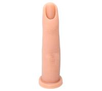 SILENRADAWN Doigt Factice en Silicone pour Entraînement de Manucure, Modèle Réaliste Couleur Peau, Taille Unique, Outil Pratique pour Nail Art et Accessoires de Beauté pour Ongles