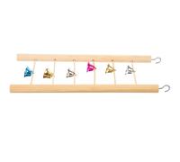 SILENRADAWN Échelle pour Perruche en Bois Beige Résistante à l'usure avec Escalade pour Cage à Oiseaux Favorisant L'activité Physique Dressage des Perroquets