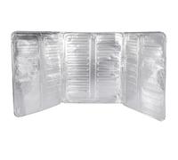 SILENRADAWN Écran Anti-éclaboussures Barrière Anti-pétrole en Papier D'aluminium Argenté Pliable pour Protection Poêle et Casserole Cuisine