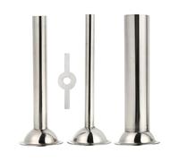 SILENRADAWN Entonnoir à Saucisses en Acier Inoxydable 14/19/25mm pour Machine à Saucisson Domestique 55mm, Accessoires la Cuisine pour Fabrication et Remplissage de Saucisses