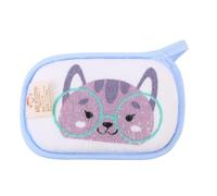 SILENRADAWN Éponge de Bain pour Bébé de Chat Cartoon Ceinture Anti-chute, Éponge Naturelle Douce Bain des Tout-petits