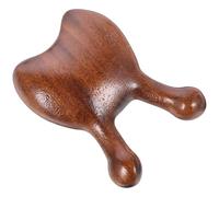 SILENRADAWN Grattoir à Bois pour Nez en Bois Marron Surface Lisse, Outil de Massage du Visage Cuir Chevelu, Masseur Relaxant pour Usage à Domicile