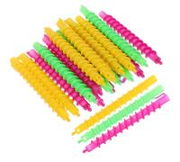 SILENRADAWN Kit de 100 Bigoudis Spirales pour Permanente en Abs, Design Spiralé, Adaptés pour Usage à Domicile et Salon, pour Coiffure Femmes et Cheveux Longs Couleur Couleur Aléatoire