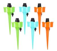 SILENRADAWN Kit de 6 Pics D'irrigation Automatique pour Plantes en PP, Arrosage Automatique Réglable pour Plantes en Pot et Jardin, Économie de Temps et D'effort