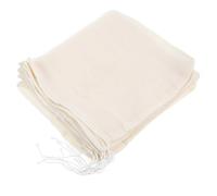 SILENRADAWN Lot de 10 Sachets à Cordon en Coton 100% Pur pour Infusion Réutilisable, Grands Sachets de Thé et Épices, Filtre pour Soupe Cuisine Maison