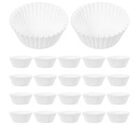 SILENRADAWN Lot de 1000 Caissettes Cupcake en Papier Blanc Jetables, Design Pratique et Apparence Délicate, pour Muffins et Accessoires Pâtisserie