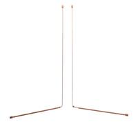 SILENRADAWN Lot de 2 Baguettes de sourcier en cuivre, Outils de Divination en métal pour la Recherche d'objets enfouis, la Recherche de fantômes, de trésors et d'or, la radiesthésie et la