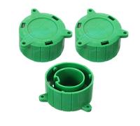 SILENRADAWN Lot de 3 Capuchons de Protection Verts en Plastique pour Crochet de Remorque et Connecteur, Faciles à Retirer, Protection Polyvalente la Poussière