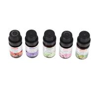 SILENRADAWN Lot de 5 Huiles Essentielles Parfumées Solubles L'eau 10 Ml pour Diffuseur, Bougie, Bain Moussant Lavande, Cerisier, Osmanthus, Jasmin, Rose Coffret Aromathérapie Usage