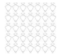 SILENRADAWN Lot de 50 Crochets de Plafond en Acier Inoxydable 10 X 32 MM Mini Taille Crochets Suspendre Automatiques pour Plafond Suspendu Usage Multi-Scènes Maison Bureau Mariage