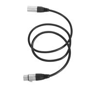 SILENRADAWN Micro Professionnel en Métal et Caoutchouc pour Microphone et Amplificateur 1 Mètre Câble Xlr Symétrique à 7 Broches en Configuration de Scène et Enregistrement Studio