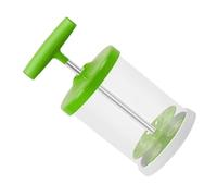 SILENRADAWN Mousseur à Lait Manuel en Acier Inoxydable et Silicone, Batteur à Œufs Portable Vert, Léger Poignée Ergonomique, pour Cappuccino, Latte et Voyage, Accessoire la Cuisine