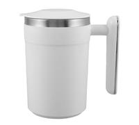 SILENRADAWN Mug auto-mélangeur avec affichage de la température, tasse à café électrique avec mousseur magnétique, mug de voyage anti-fuites en acier inoxydable pour l'extérieur, le bureau