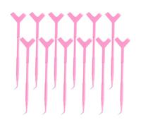 SILENRADAWN Outil pour Greffes de Cils Y en 12pcs Brosse à Cils Réutilisable et Prise Confortable pour Rehaussement et Séparation Quotidien