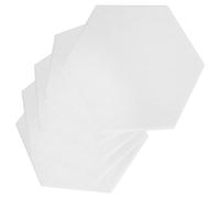 SILENRADAWN Panneaux D'absorption Acoustique 5 Pcs en Fibre de Polyester Blanc pour Isolation Phonique Bruit Adaptés aux Studios D'enregistrement et Salles de Piano