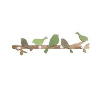 SILENRADAWN Patère Murale en Bois Forme Oiseau Décorative et Pratique pour Entrée, Crochet Mural Simple et Créatif pour Décoration Maison
