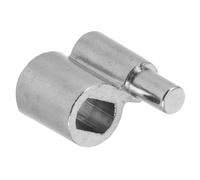 SILENRADAWN Pièce de Vanne Rotative pour Trombone et Cor D’harmonie, Axe Central de Valve à Rotation Droite, Métal Argenté, Connectivité Flexible, pour Accessoires D’instruments à Vent