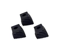 SILENRADAWN Pieds en Caoutchouc Noirs Antidérapants et Stables Lot de 3 pour Rack de Batterie, Accessoires Percussion pour Supports de Cymbale et Stands